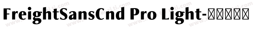 FreightSansCnd Pro Light字体转换